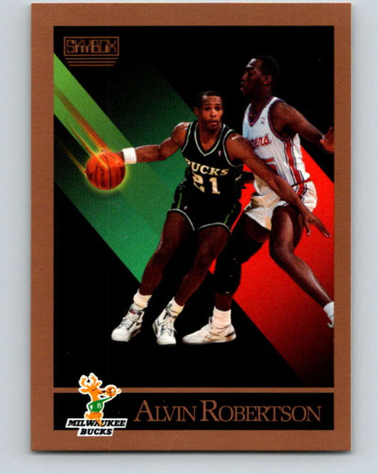 1990-91 SkyBox #165 Alvin Robertson Mint Milwaukee Bucks  Image 1