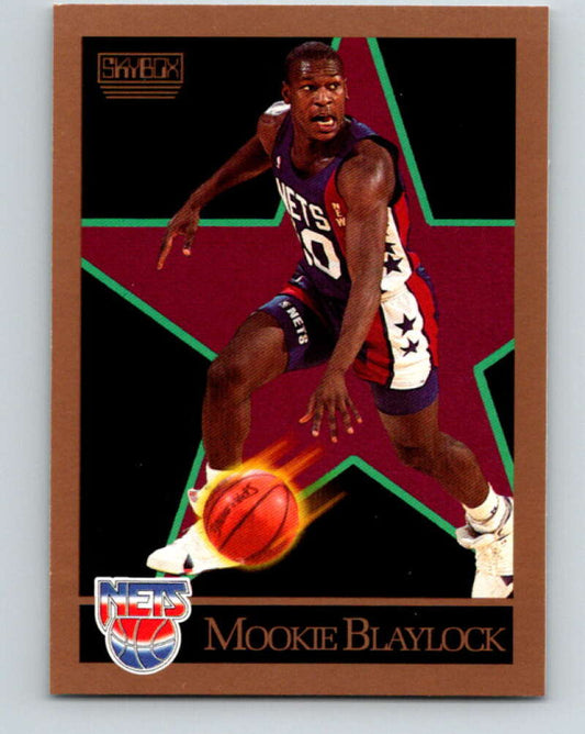 1990-91 SkyBox #176 Mookie Blaylock Mint RC Rookie New Jersey Nets  Image 1