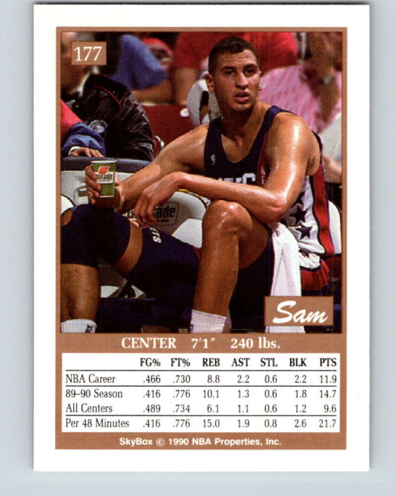 1990-91 SkyBox #177 Sam Bowie Mint New Jersey Nets  Image 2
