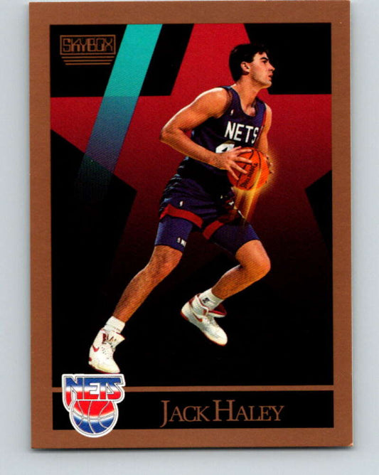 1990-91 SkyBox #180 Jack Haley Mint RC Rookie New Jersey Nets  Image 1