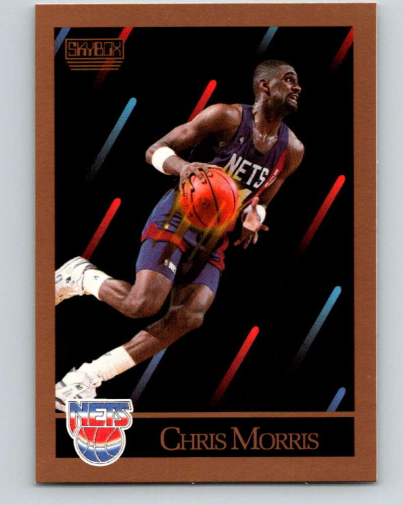 1990-91 SkyBox #183 Chris Morris Mint New Jersey Nets Image 1