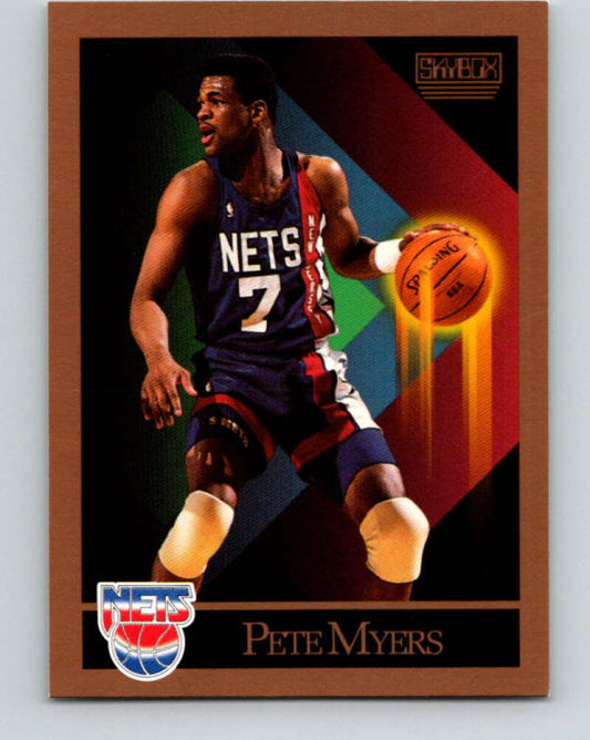 1990-91 SkyBox #184 Pete Myers Mint RC Rookie SP New Jersey Nets  Image 1