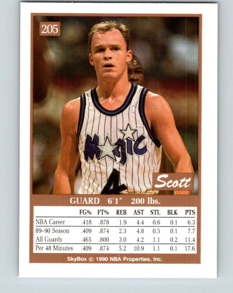 1990-91 SkyBox #205 Scott Skiles Mint Orlando Magic Image 2