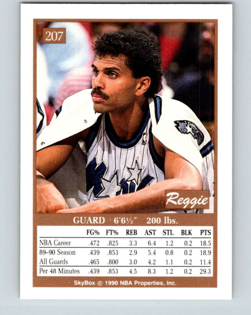 1990-91 SkyBox #207 Reggie Theus Mint SP Orlando Magic Image 2