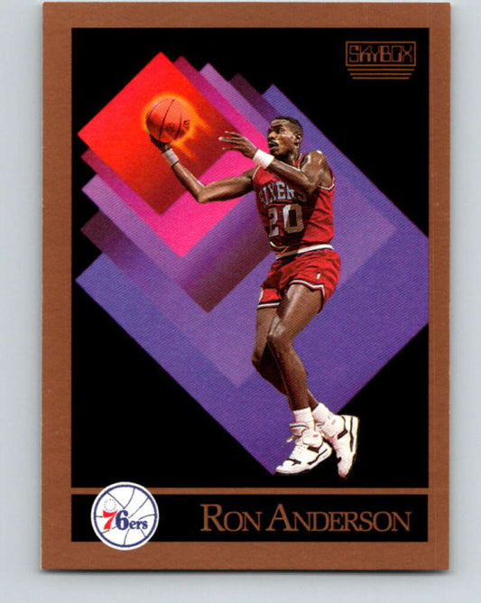 1990-91 SkyBox #210 Ron Anderson Mint Philadelphia 76ers  Image 1
