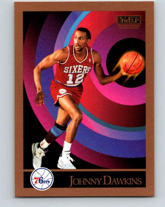 1990-91 SkyBox #214 Johnny Dawkins Mint Philadelphia 76ers  Image 1