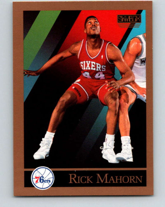 1990-91 SkyBox #217 Rick Mahorn Mint Philadelphia 76ers  Image 1