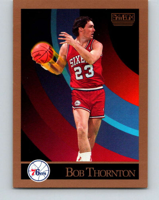 1990-91 SkyBox #219 Bob Thornton Mint Philadelphia 76ers  Image 1