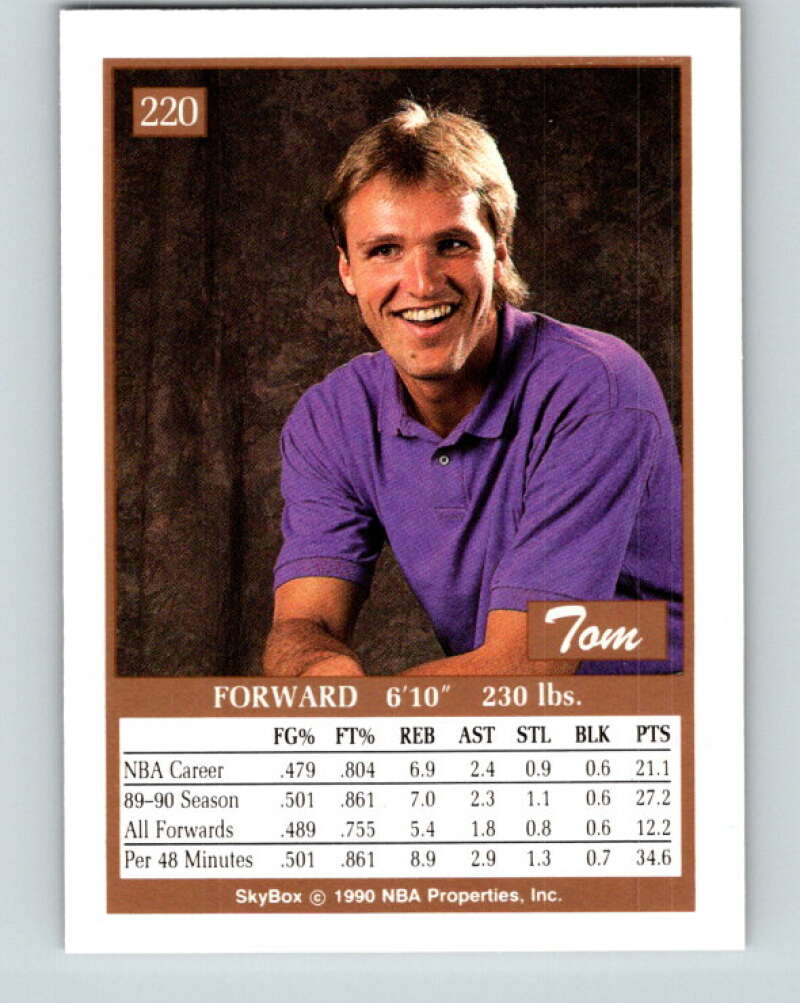 1990-91 SkyBox #220 Tom Chambers Mint Phoenix Suns Image 2