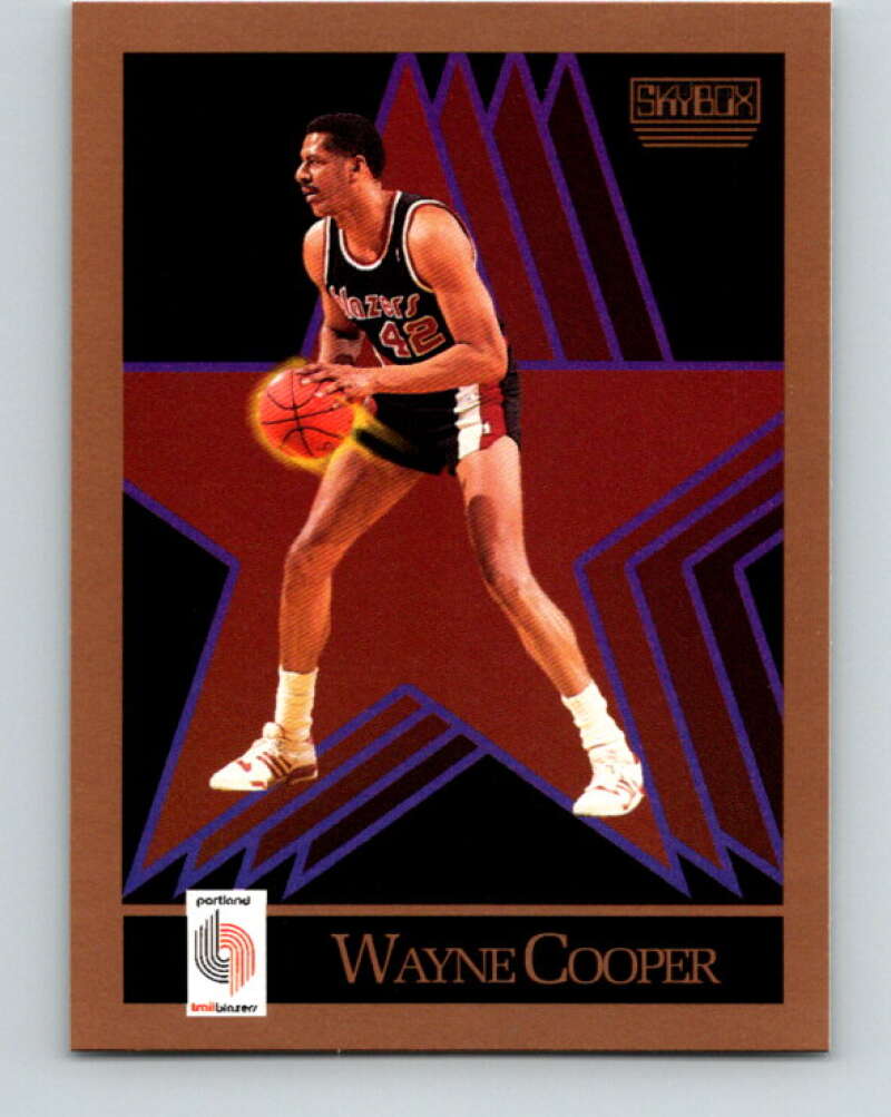 1990-91 SkyBox #232 Wayne Cooper Mint Portland Trail Blazers Image 1