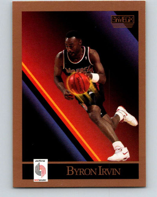 1990-91 SkyBox #235 Byron Irvin Mint SP Portland Trail Blazers  Image 1