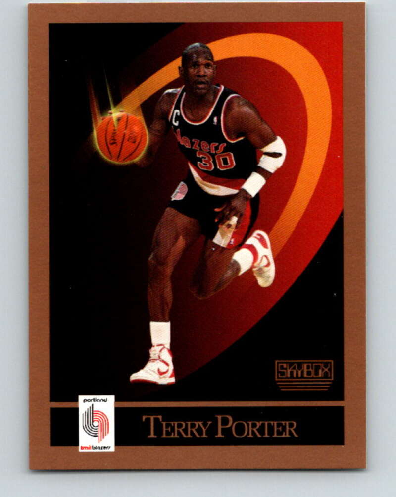 1990-91 SkyBox #238 Terry Porter Mint Portland Trail Blazers Image 1