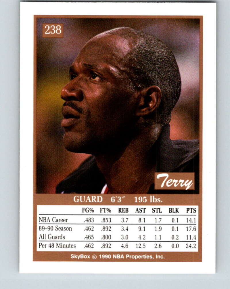 1990-91 SkyBox #238 Terry Porter Mint Portland Trail Blazers Image 2