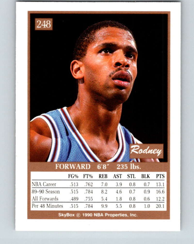 1990-91 SkyBox #248 Rodney McCray Mint SP Sacramento Kings Image 2