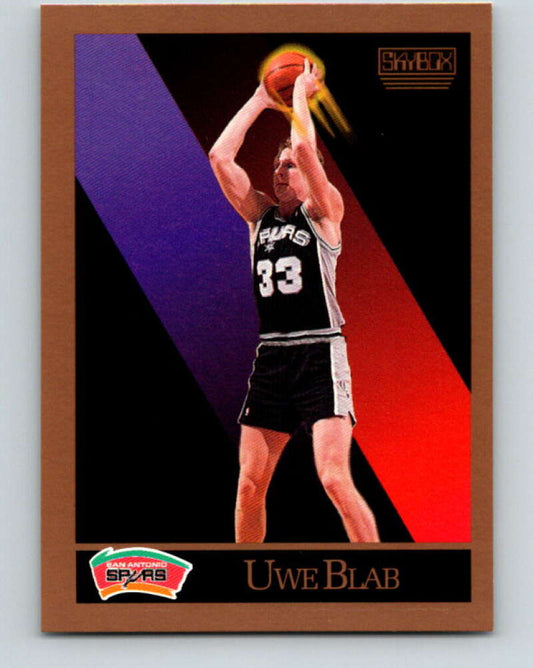 1990-91 SkyBox #253 Uwe Blab Mint SP San Antonio Spurs  Image 1