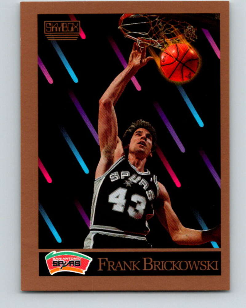 1990-91 SkyBox #254 Frank Brickowski Mint SP San Antonio Spurs Image 1