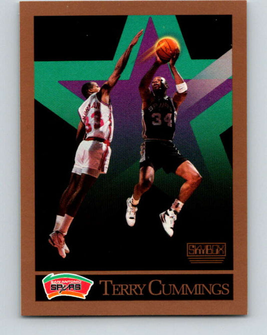 1990-91 SkyBox #255 Terry Cummings Mint San Antonio Spurs  Image 1