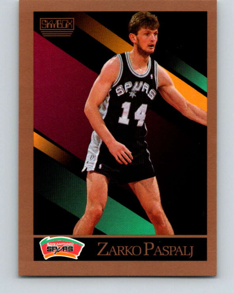 1990-91 SkyBox #259 Zarko Paspalj Mint SP San Antonio Spurs Image 1