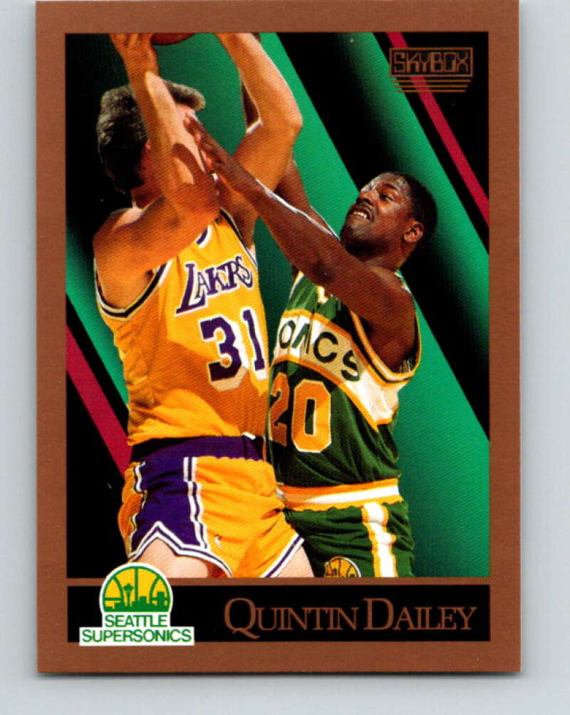 1990-91 SkyBox #265 Quintin Dailey Mint Seattle SuperSonics Image 1