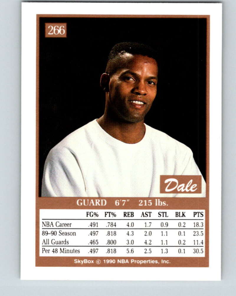 1990-91 SkyBox #266 Dale Ellis Mint Seattle SuperSonics Image 2
