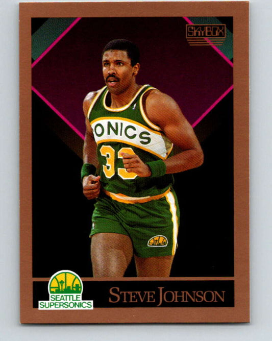 1990-91 SkyBox #267 Steve Johnson Mint SP Seattle SuperSonics  Image 1