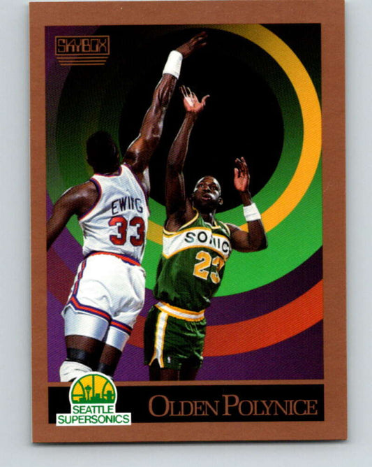 1990-91 SkyBox #272 Olden Polynice Mint Seattle SuperSonics  Image 1