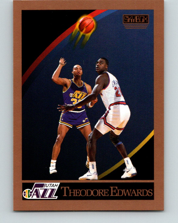 1990-91 SkyBox #277 Blue Edwards Mint RC Rookie Utah Jazz Image 1