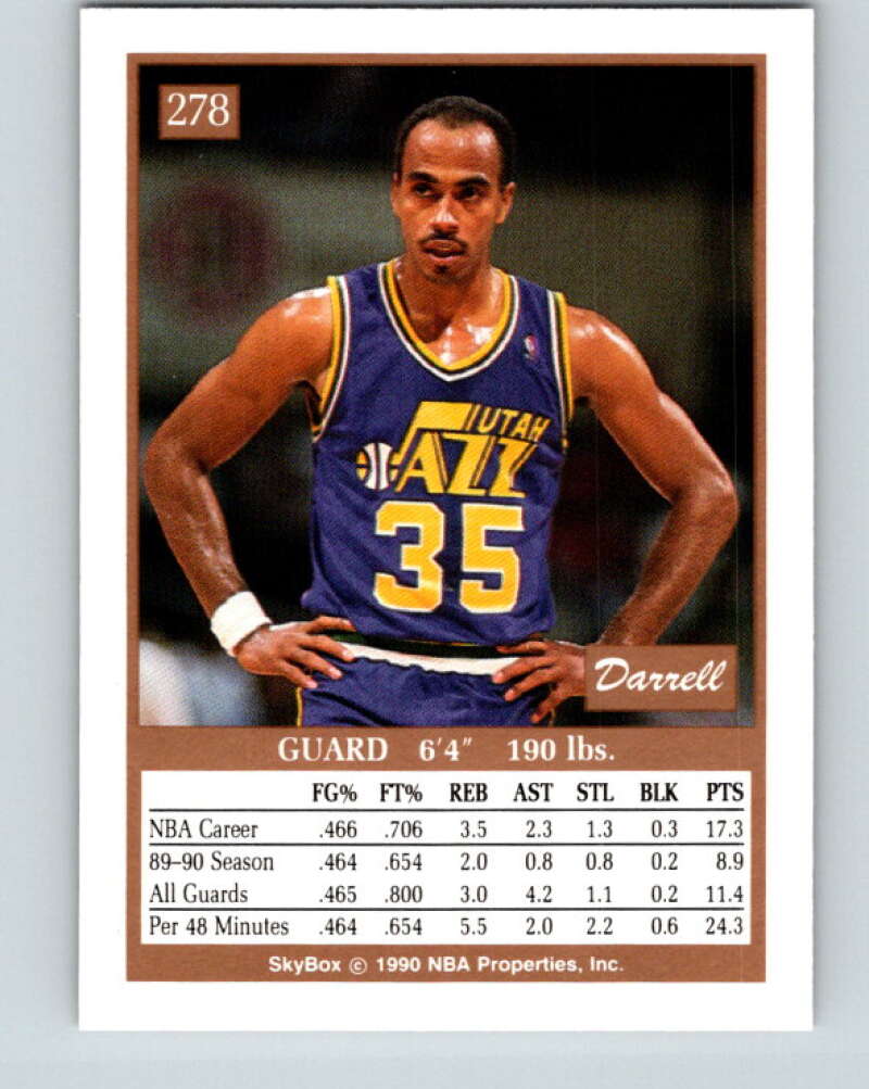 1990-91 SkyBox #278 Darrell Griffith Mint Utah Jazz Image 2