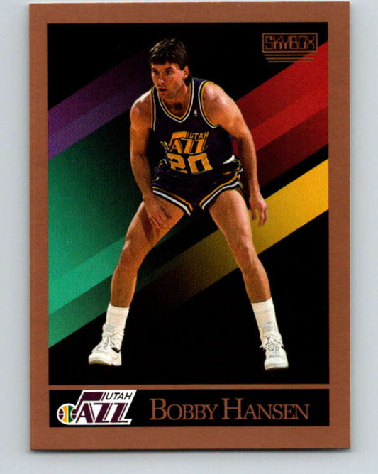 1990-91 SkyBox #279 Bobby Hansen Mint SP Utah Jazz  Image 1