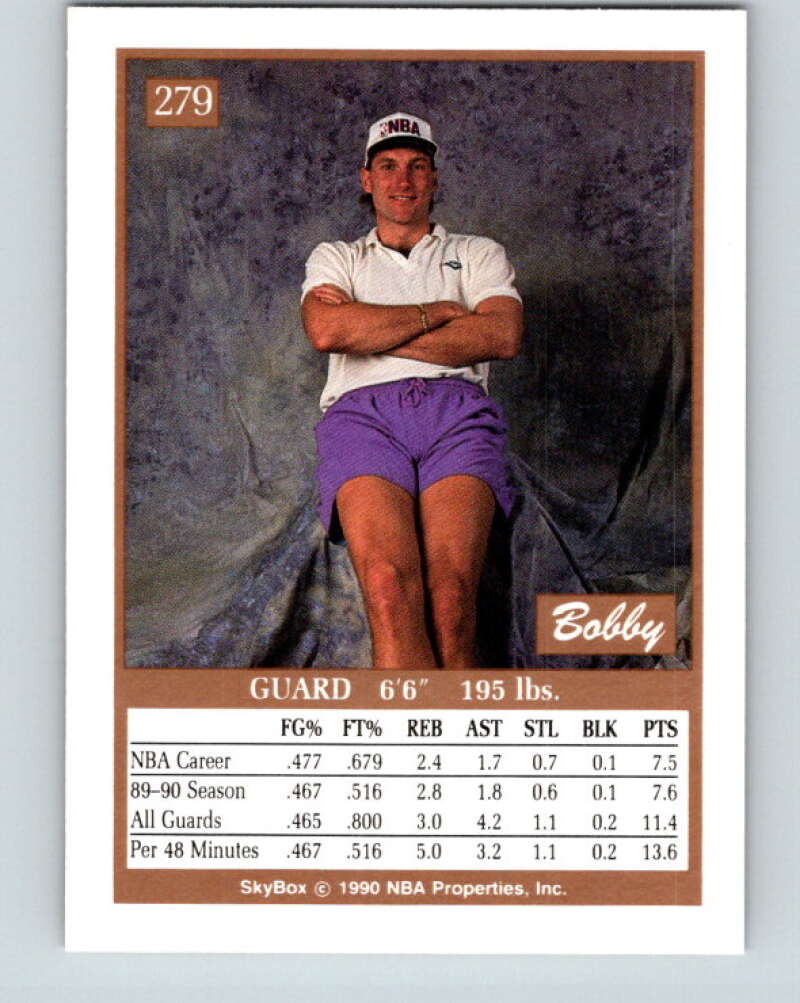 1990-91 SkyBox #279 Bobby Hansen Mint SP Utah Jazz Image 2