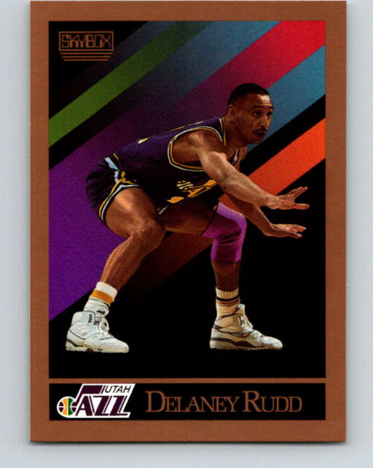 1990-91 SkyBox #283 Delaney Rudd Mint Utah Jazz  Image 1
