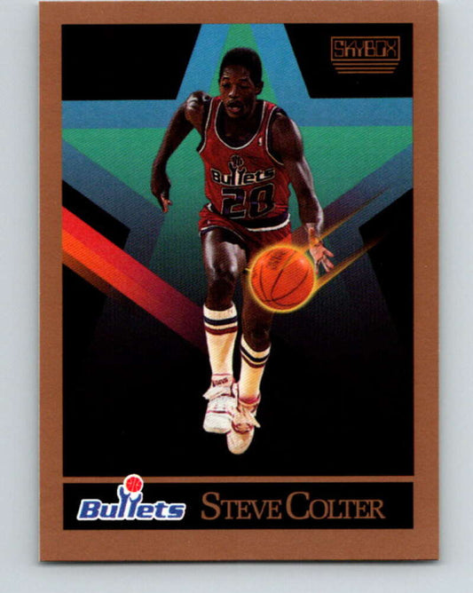 1990-91 SkyBox #286 Steve Colter Mint SP Washington Bullets  Image 1