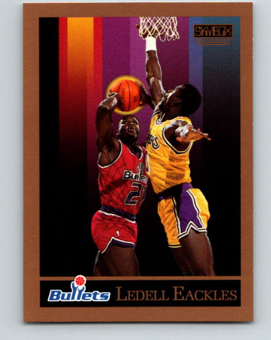 1990-91 SkyBox #287 Ledell Eackles Mint SP Washington Bullets  Image 1