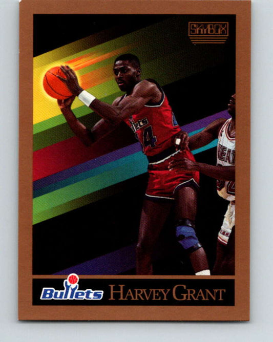 1990-91 SkyBox #288 Harvey Grant Mint Washington Bullets  Image 1