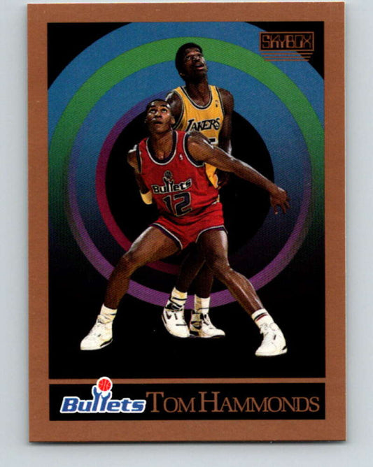 1990-91 SkyBox #289 Tom Hammonds Mint RC Rookie Washington Bullets  Image 1