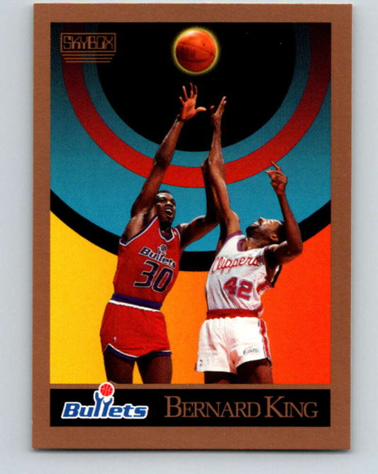 1990-91 SkyBox #291 Bernard King Mint Washington Bullets  Image 1
