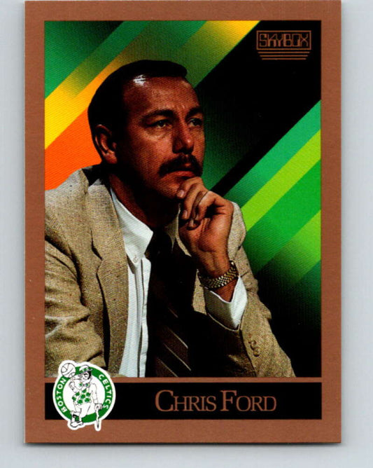 1990-91 SkyBox #302 Chris Ford CO Mint Boston Celtics  Image 1