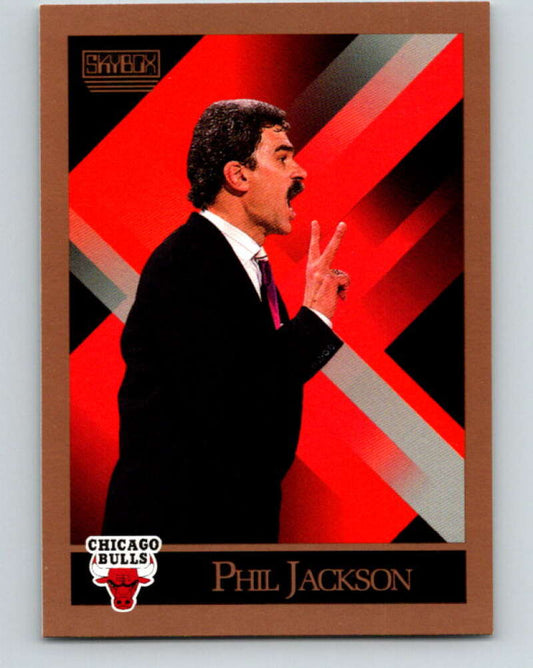1990-91 SkyBox #304 Phil Jackson CO Mint Chicago Bulls