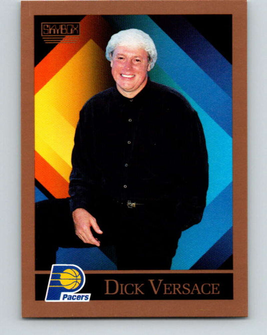 1990-91 SkyBox #311 Dick Versace CO Mint Indiana Pacers  Image 1
