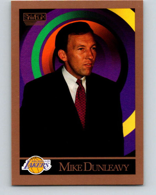1990-91 SkyBox #313 Mike Dunleavy Sr. CO Mint Los Angeles Lakers  Image 1