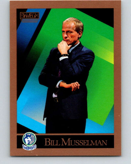 1990-91 SkyBox #316 Bill Musselman CO Mint Minnesota Timberwolves  Image 1