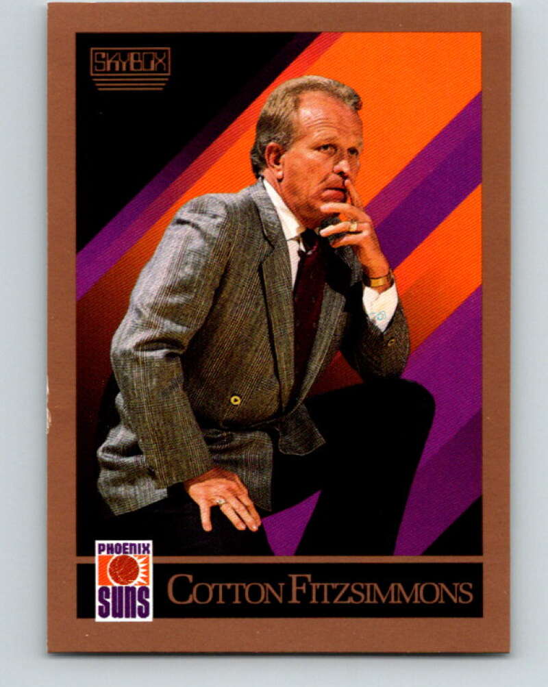 1990-91 SkyBox #321 Cotton Fitzsimmons CO Mint Phoenix Suns Image 1