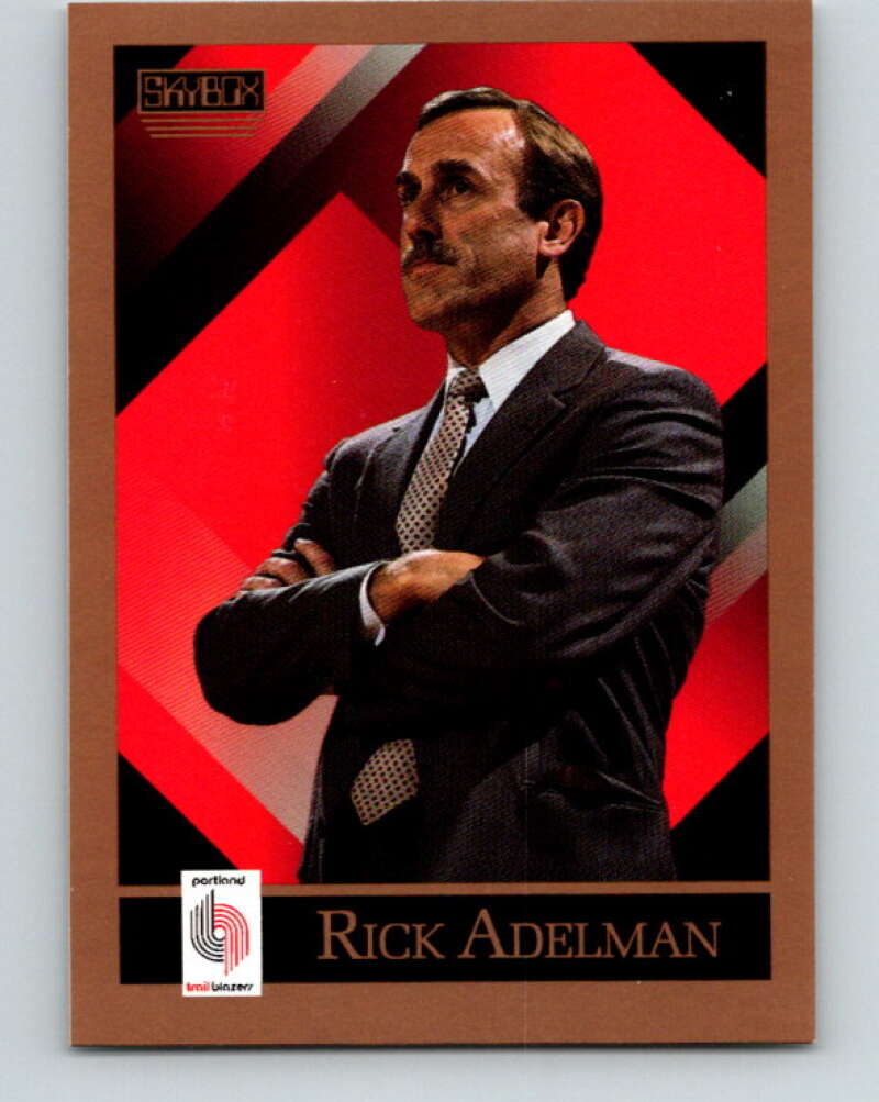 1990-91 SkyBox #322 Rick Adelman CO Mint Portland Trail Blazers Image 1