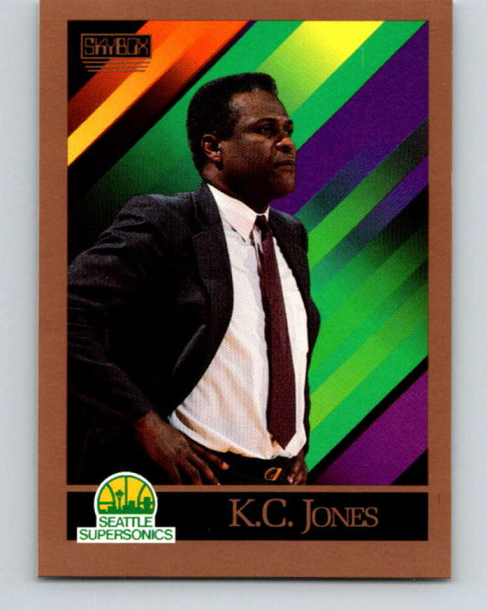 1990-91 SkyBox #325 K.C. Jones CO Mint Seattle SuperSonics  Image 1