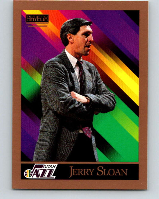 1990-91 SkyBox #326 Jerry Sloan CO Mint Utah Jazz  Image 1
