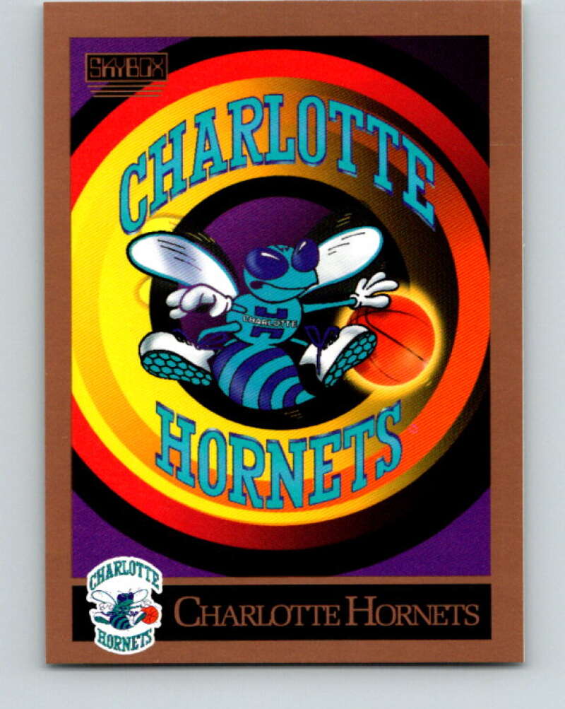 1990-91 SkyBox #330 Charlotte Hornets TC Mint Charlotte Hornets Image 1