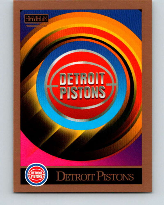 1990-91 SkyBox #335 Detroit Pistons TC Mint Detroit Pistons  Image 1