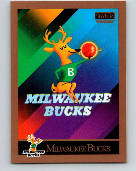 1990-91 SkyBox #342 Milwaukee Bucks TC Mint Milwaukee Bucks  Image 1