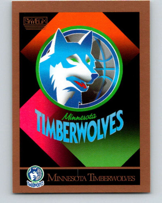 1990-91 SkyBox #343 Minnesota Timberwolves TC Mint Minnesota Timberwolves  Image 1
