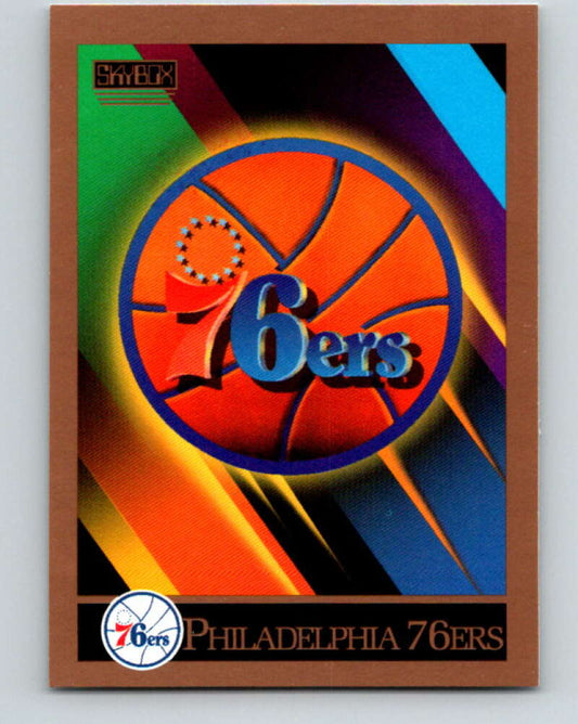 1990-91 SkyBox #347 Philadelphia 76ers TC Mint Philadelphia 76ers  Image 1